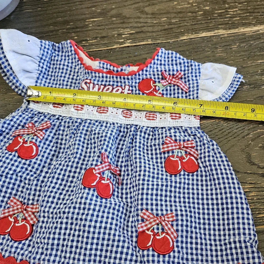 Cradle Togs Baby Dress 3/6 Months Sweet Cherry